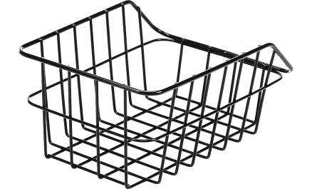 Kurv Bag Alu Sort (45x31x21cm) mbeslag
