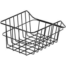 Kurv Bag Alu Sort (45x31x21cm) mbeslag