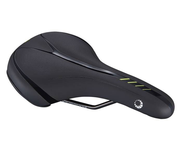 Sadel Bike Attitude Herre D2 SortGrøn VL6309 PU