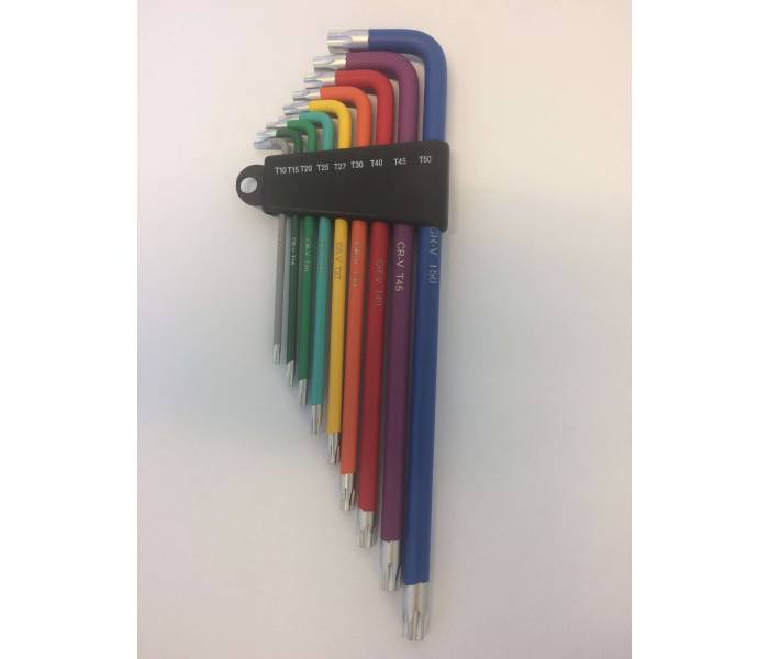 Torxnøgle sæt Bike Attitude T1015202530404550  Regnbue Farver