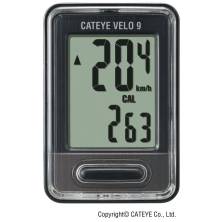 Cykelcomputer Cateye velo 9 sort